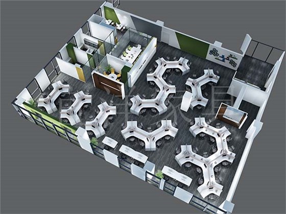 辦公環(huán)境,辦公CAD效果圖