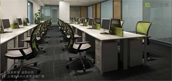 板式辦公桌,員工桌,一字桌