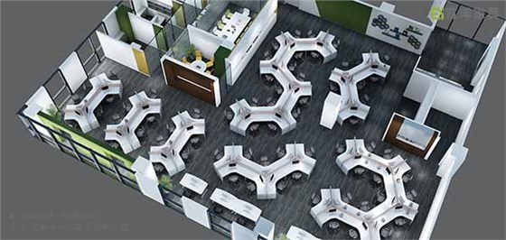 辦公空間,屏風(fēng)工作位