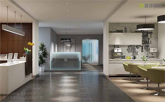 員工休息區(qū),辦公前臺(tái)