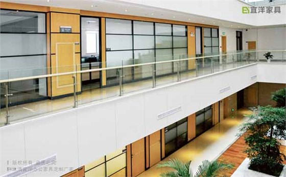 辦公磨砂玻璃隔斷