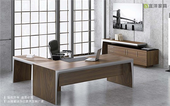 實木老板桌,杭州辦公家具,辦公班臺廠家定做