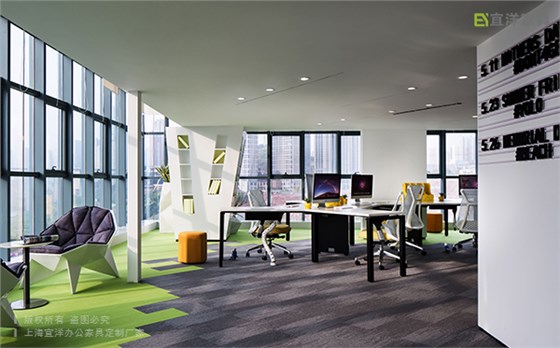 智能辦公家具定制,板式職員桌