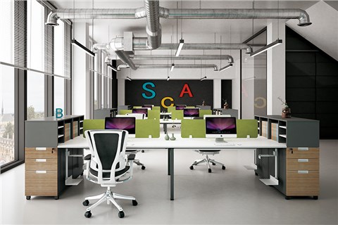 電腦桌-電腦辦公桌-定制辦公職員桌-屏風(fēng)辦公桌廠