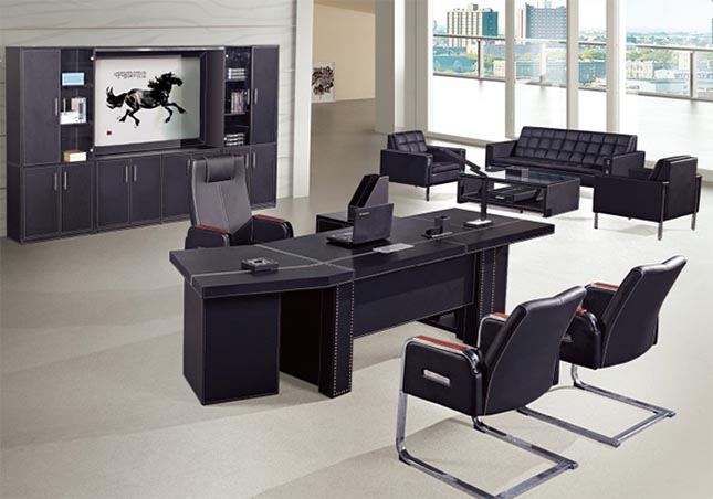 老板皮質(zhì)辦公桌,皮質(zhì)辦公桌,老板辦公桌