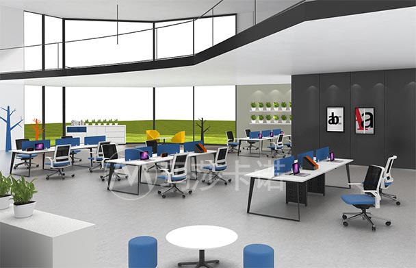 員工區(qū),開(kāi)放式員工辦公區(qū)