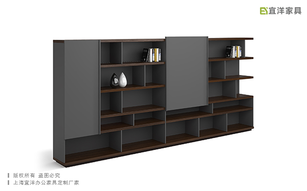 實(shí)木文件柜,定制玻璃茶水柜,西安辦公家具