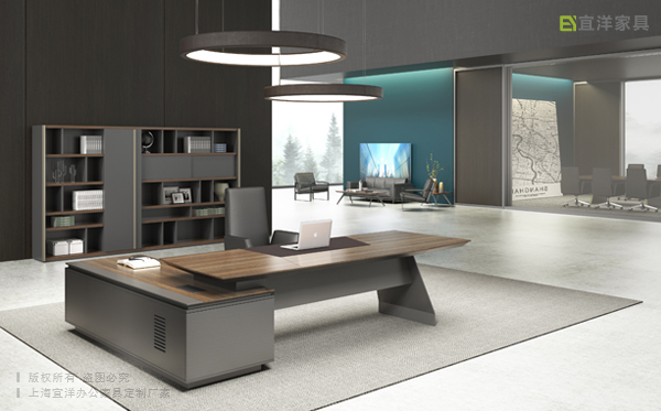 辦公班臺,實木辦公班臺,辦公家具實木班臺