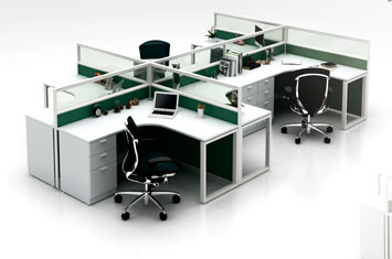 屏風桌-屏風辦公桌-屏風工作位-活動屏風-辦公室屏風