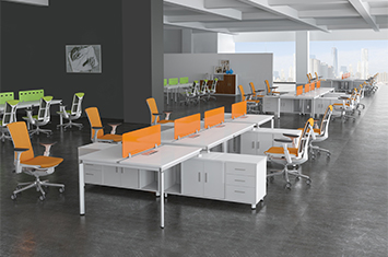 屏風式辦公桌-辦公桌二人組-職員桌-溫州辦公桌